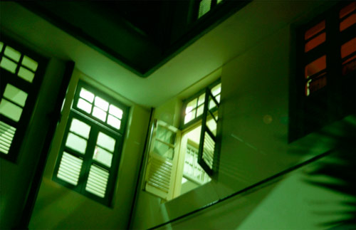 Farbiges Fenster auf Zanzibar