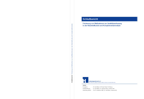 Umschlag des Schlußberichts