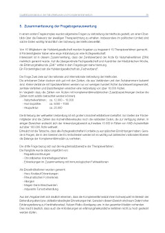 Schlußbericht: Zusammenfassung der Fragenauswertung