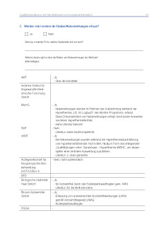 Schlußbericht: Fragebogen-Tabellen-Seite