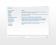 Screenshot von Website: Impressum