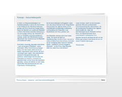 Screenshot von Website: Konzeptseite