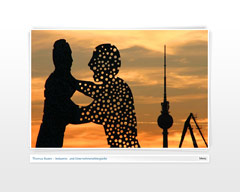 Screenshot von Website: Startseite