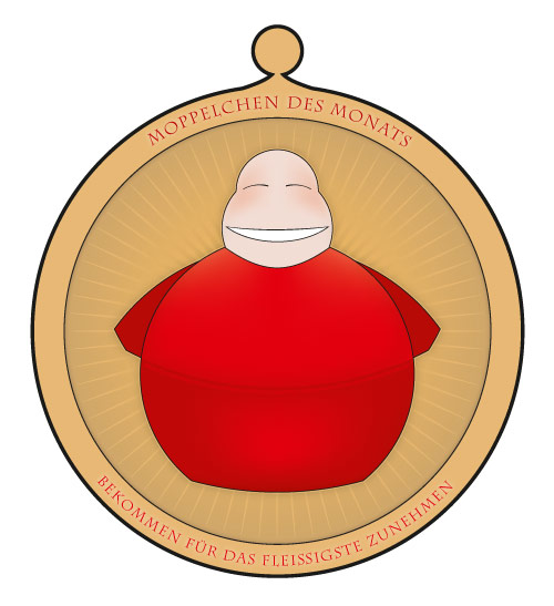 Emblem für Moppel des Monats